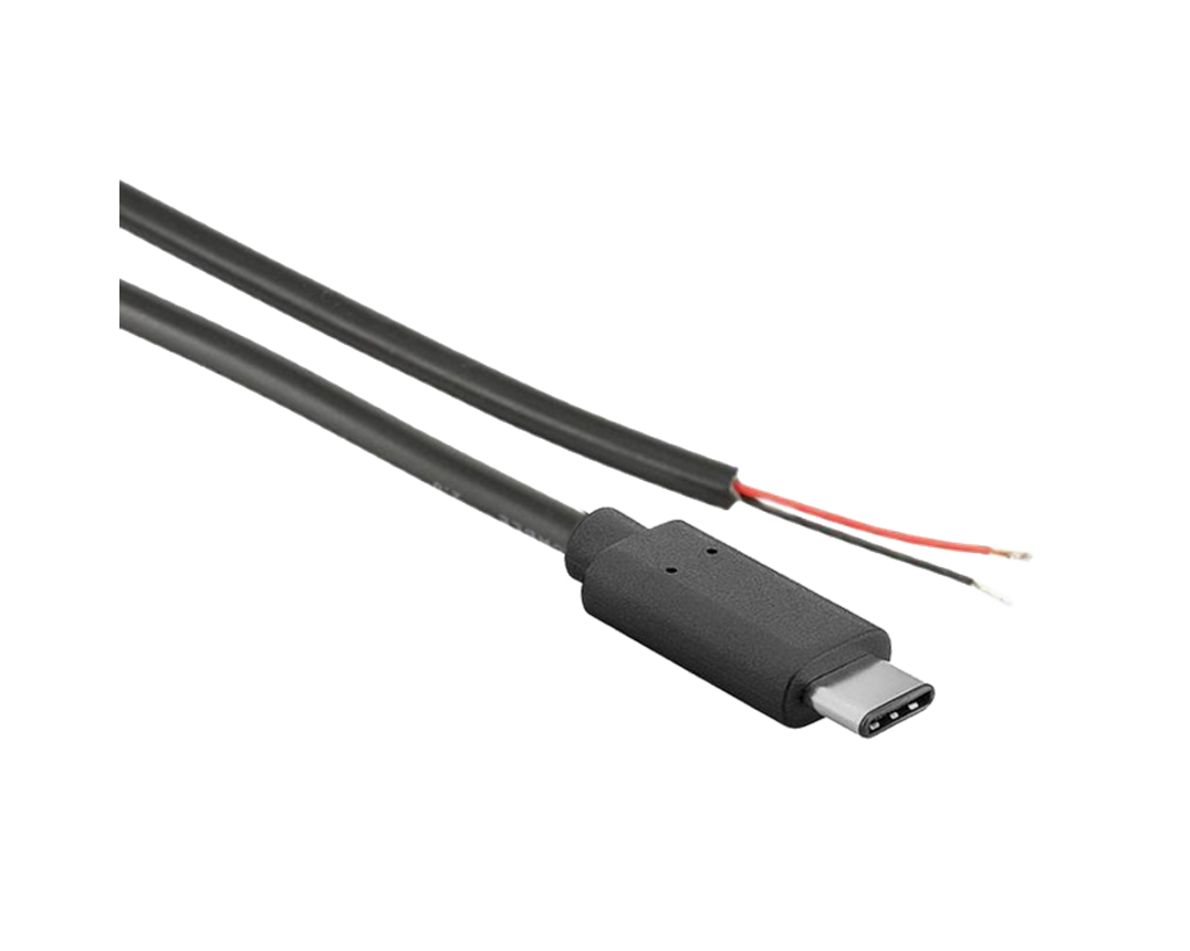 Buy USB type C power cable with strand end (K-1473) for 4.9 € at en.m.nu