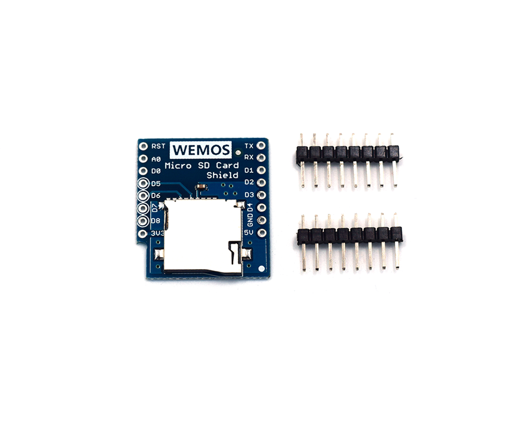 Buy The MicroSD card reader for WeMos D1 Mini is a handy accessory that