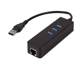 USB 3.0->RJ45 Gigabit USB-hub