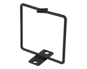 DELTACO cable hook for vertical 19" mounting, 80x80mm, metal, black.