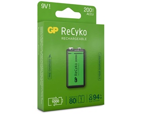 ReCyko Laddningsbart 9V-batteri 200mAh 1-pack