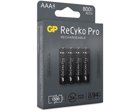 ReCyko Pro AAA-batterier 800mAh 4-pack