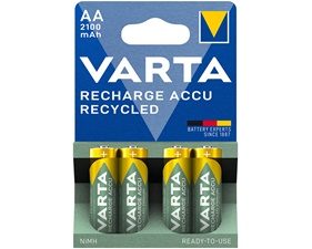 Recycle Laddningsbart batteri AA 2100 mAh 4-pack