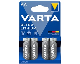 Ultra Lithium AA / LR6 Batteries 4-pack