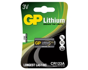Batteri Lithium 123A  1-pack