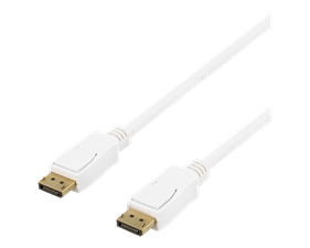 DisplayPort kabel 15m, 20-pin ha - ha, vit