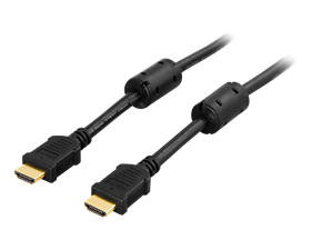 HDMI kabel 1m, Premium High Speed HDMI with Ethernet, svart