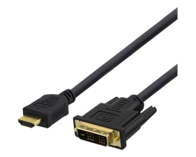 HDMI till DVI-kabel 1m, Full HD, svart