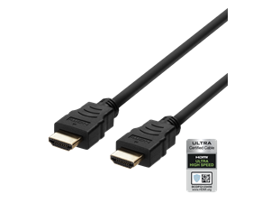 HDMI kabel 1m ULTRA High Speed, 48Gbps, svart