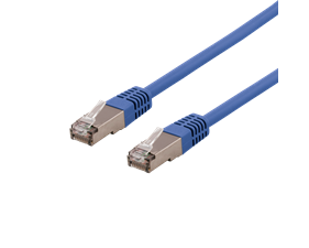 Nätverkskabel 2m U/FTP Cat6a, Delta cert, LSZH, blå