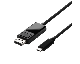 USB-C till DisplayPort-kabel, 1,8m, 32,4 Gbit/s, 8K 30Hz svart