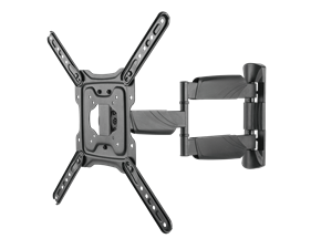 DELTACO Office, full-motion 3-way wall mount, 23" to 55" screen size, maximum weight of 35kg, compatible with VESA 75x75-400-400.