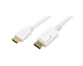 DisplayPort -> HDMI 2m White