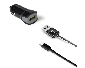 Billaddare + USB-C-kabel 2,4A 12W