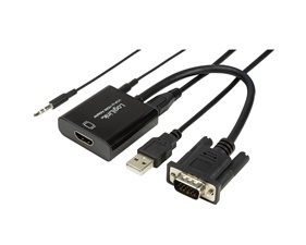 VGA + USB-ljud -> HDMI