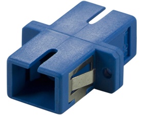 DELTACO snap-in skarvdon för fiber, 1xSC-SC, Singlemode, simplex, blå