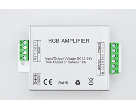 Amplifier for RGB strips at 12-24V