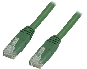 Nätverkskabel 0,5m U/UTP Cat5e, grön