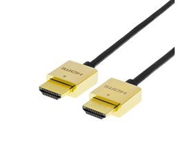PRIME tunn HDMI-kabel med guldpläterade zink-kontakter, 2m