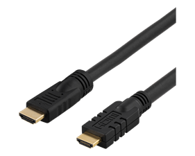 Aktiv HDMI kabel 10m, HDMI High Speed with Ethernet, svart