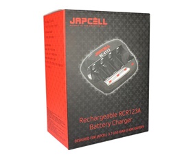 Charger for rechargeable 123A batteries