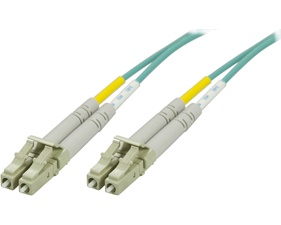DELTACO OM3 fiberkabel LC - LC, duplex, multimode, 50/125, 100m
