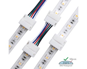 LED Connector - 12mm - 5-pin RGBW - IP65/54
