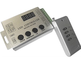 Controller for addressable LED strips with 12V