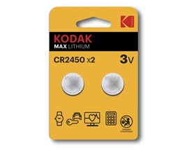 Kodak Lithiumbatteri 3V - CR2450 - 2-pack