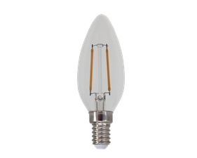LED lampa Filament E14, C35, 2,2W, 250 lm