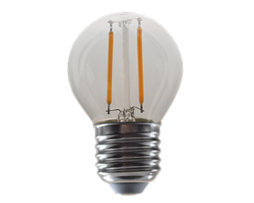 LED lampa Filament E27, G45, 2,2W, 250 lm