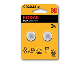 Kodak Lithiumbatteri 3 V - CR2032 - 2 pack