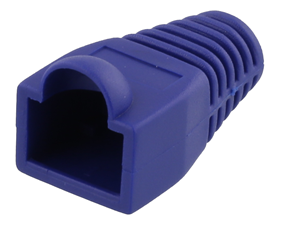 DELTACO RJ45 cable protector, for cables with a diameter of 5.6mm, blue, 20-pack