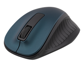 DELTACO trådlös optisk mus 2,4GHz, 3 knappar med scroll, blå