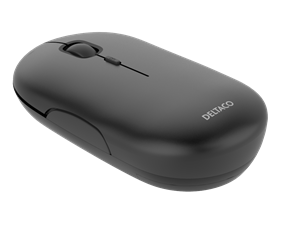 DELTACO Wireless office silent mouse, flat shape design, USB receiver