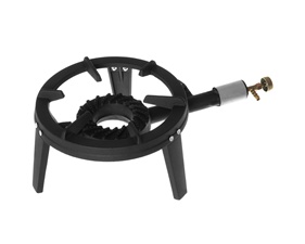Ring burner with 3 legs