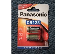 Batteri Lithium 3V CR123A 2-pack