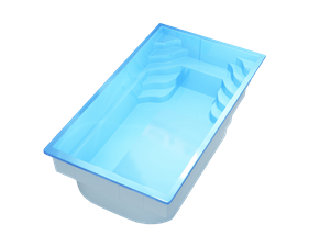 Poolpaket Glasfiberpool - 7,5x3,2m - Muskö - Med smart styrning
