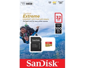 SanDisk MicroSDXC Extreme 32GB, 100 MB/s, UHS-I