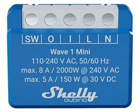 Z-wave, 1 kanal, Shelly Wave Mini 1, 