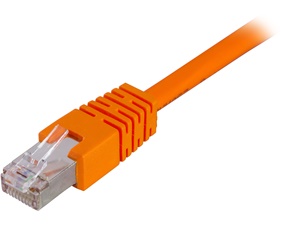 Nätverkskabel 0,5m F/UTP Cat6, LSZH, orange