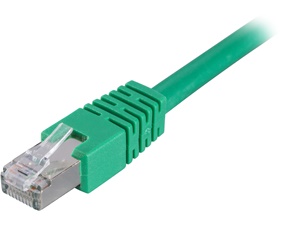 Nätverkskabel 0,3m F/UTP Cat6, LSZH, grön