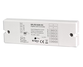 RGBW Controller - 5 kanaler - 12-24V - Dimbar - Constant Voltage