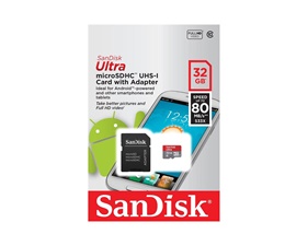 SanDisk MicroSDHC Ultra 32GB, 98 MB/s, UHS-I 653X