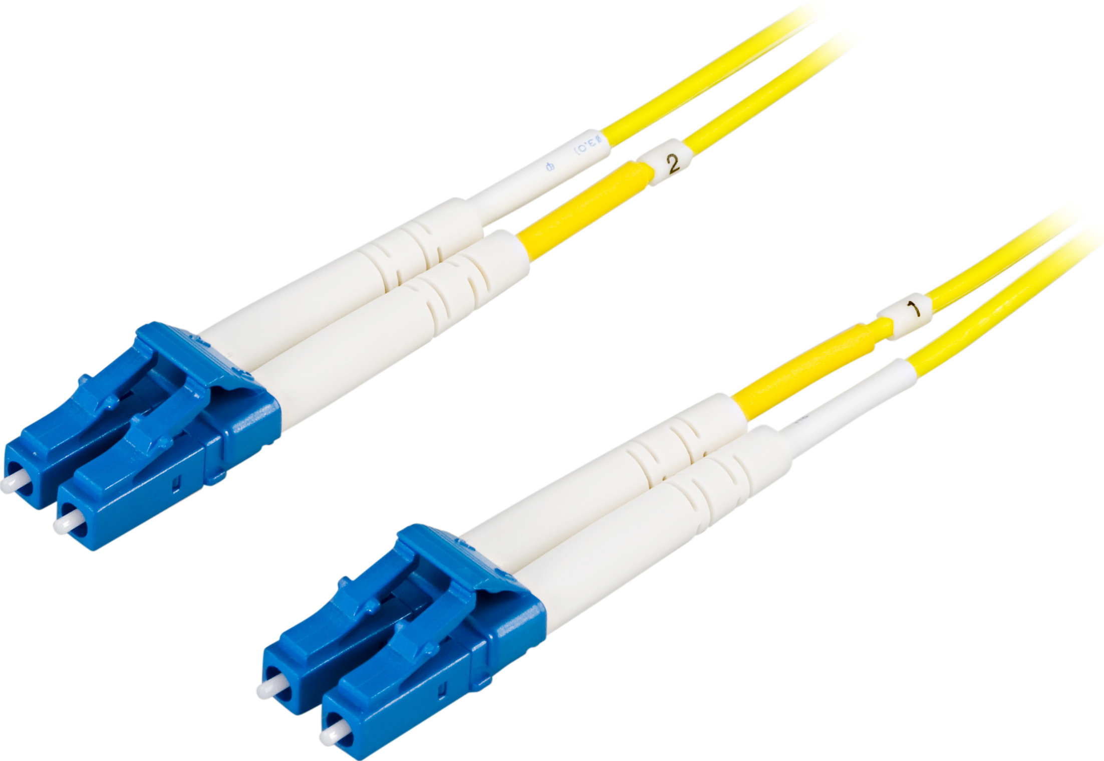 DELTACO Fiberkablage LC - LC, duplex, singlemode OS2, 1m