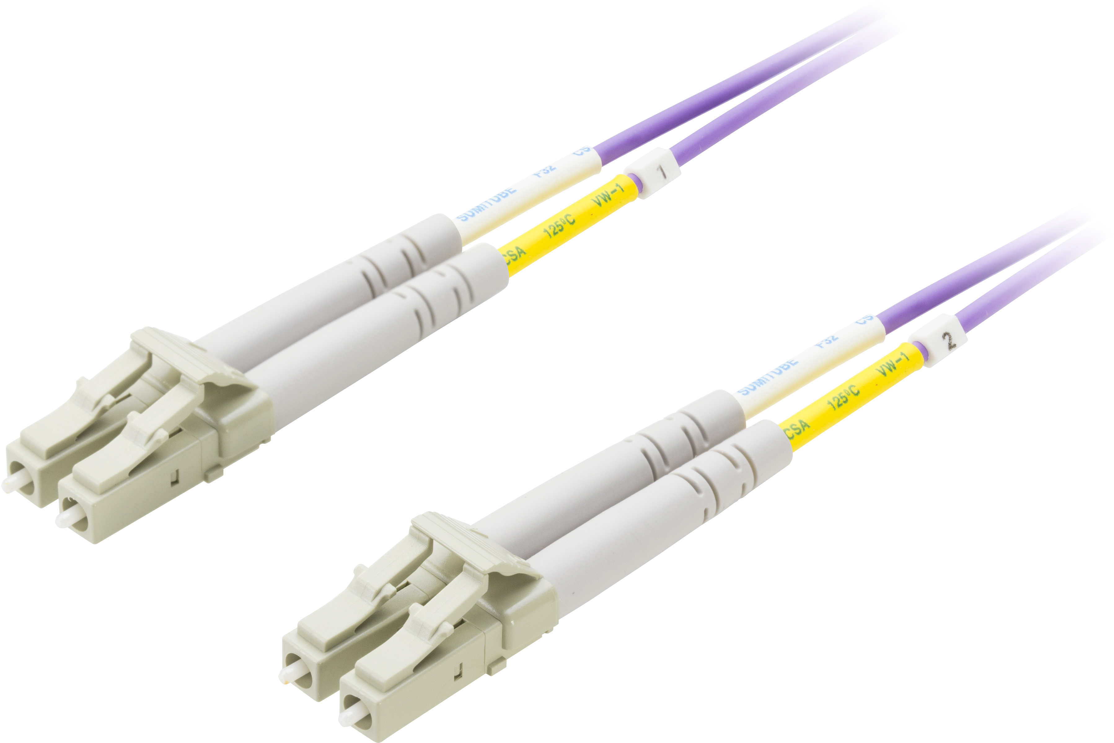 DELTACO fiberkablage, LC - LC, 50/125, OM4, duplex, multimode, 15m