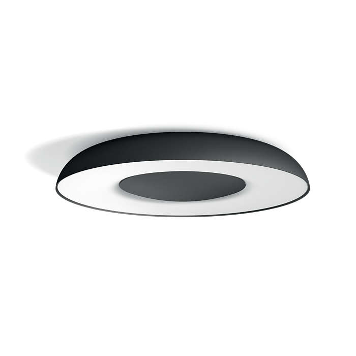 Buy Philips Hue Still Ceiling Lamp Black 1x32w With Hue Dim
